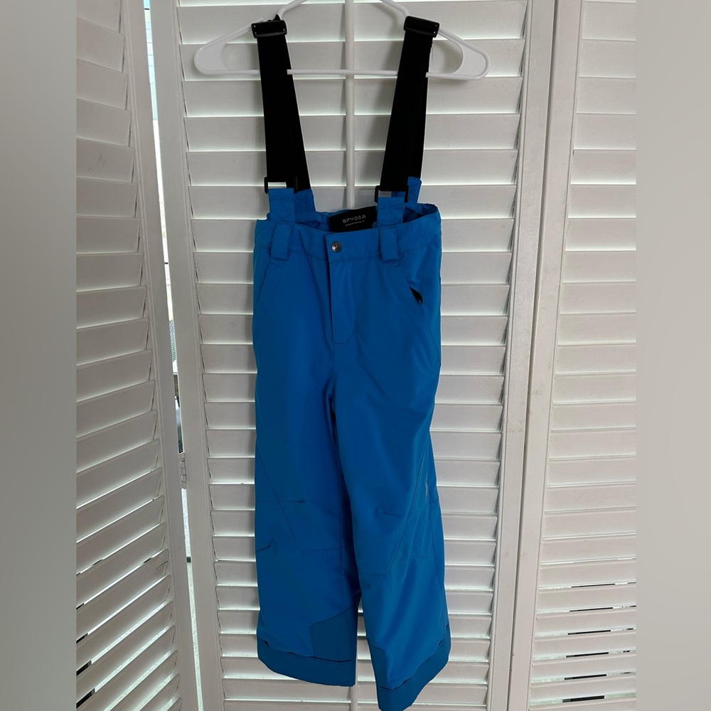Spyder Ski / Snowboard Pants w/ Removable Suspenders Straps SIZE 7 LIKE NEW